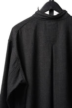 画像をギャラリービューアに読み込む, KLASICA "SH-042" STAND COLLAR LONG TAIL SHIRTS / AMBIENCE ANTIQUE DRAPER (CACAO NIB)
