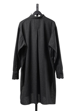画像をギャラリービューアに読み込む, KLASICA "SH-042" STAND COLLAR LONG TAIL SHIRTS / AMBIENCE ANTIQUE DRAPER (CACAO NIB)