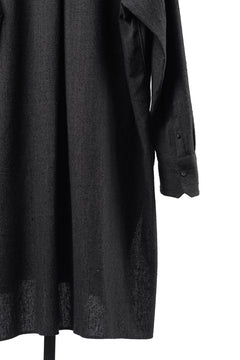 画像をギャラリービューアに読み込む, KLASICA "SH-042" STAND COLLAR LONG TAIL SHIRTS / AMBIENCE ANTIQUE DRAPER (CACAO NIB)