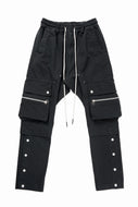 A.F ARTEFACT exclusive SOLID CARGO PANTS / BIO-WASHED CHINO CLOTH (BLACK)