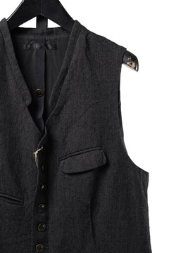 画像をギャラリービューアに読み込む, KLASICA "JEUNET-SW" SQUARE SHAPED LOOSE VEST / AMBIENCE ANTIQUE DRAPER (CACAO NIB)