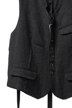 画像をギャラリービューアに読み込む, KLASICA "JEUNET-SW" SQUARE SHAPED LOOSE VEST / AMBIENCE ANTIQUE DRAPER (CACAO NIB)