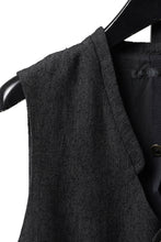 画像をギャラリービューアに読み込む, KLASICA "JEUNET-SW" SQUARE SHAPED LOOSE VEST / AMBIENCE ANTIQUE DRAPER (CACAO NIB)