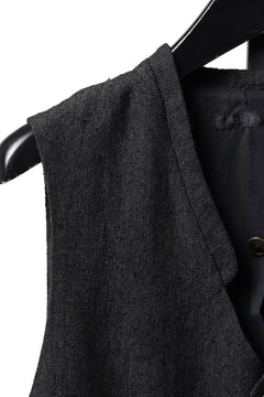 画像をギャラリービューアに読み込む, KLASICA "JEUNET-SW" SQUARE SHAPED LOOSE VEST / AMBIENCE ANTIQUE DRAPER (CACAO NIB)