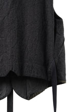 画像をギャラリービューアに読み込む, KLASICA "JEUNET-SW" SQUARE SHAPED LOOSE VEST / AMBIENCE ANTIQUE DRAPER (CACAO NIB)