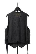 画像をギャラリービューアに読み込む, KLASICA "JEUNET-SW" SQUARE SHAPED LOOSE VEST / AMBIENCE ANTIQUE DRAPER (CACAO NIB)