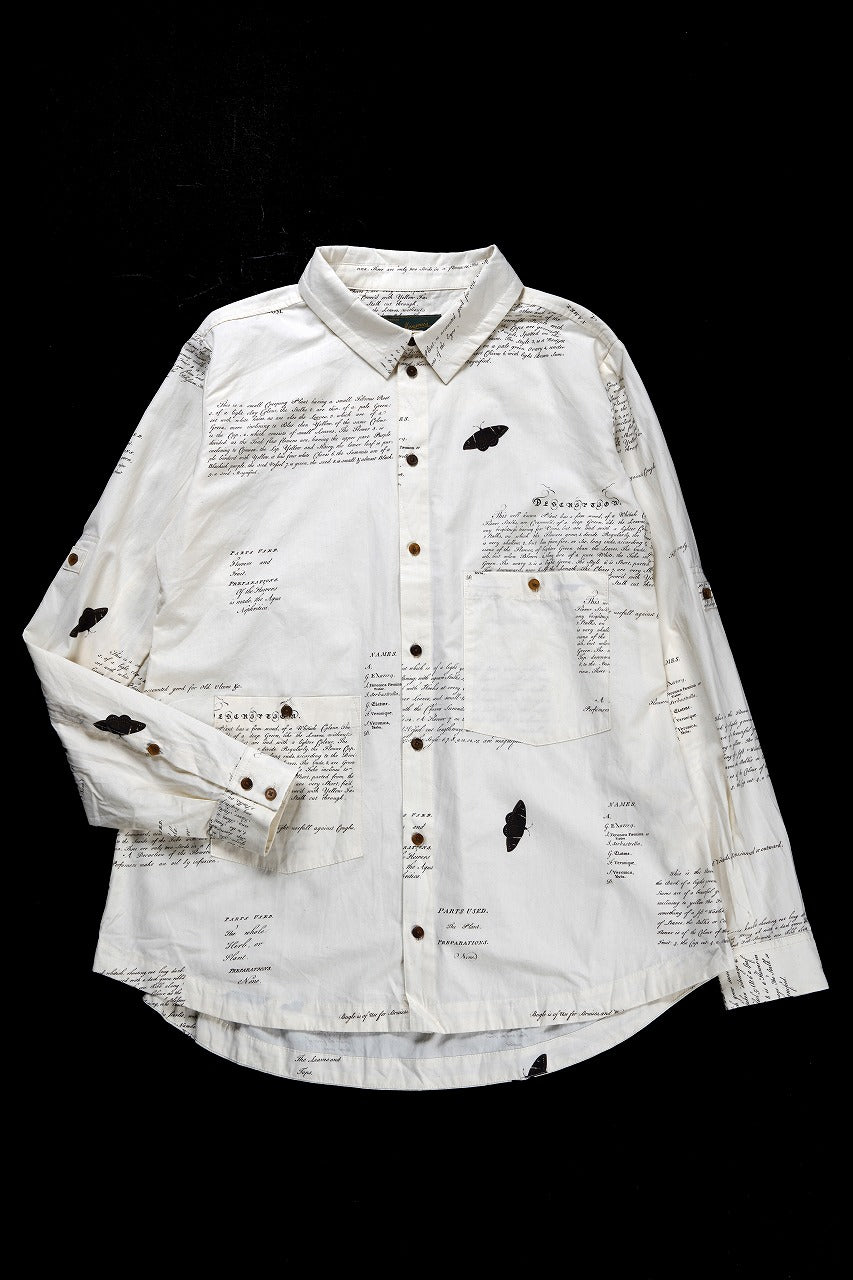 画像をギャラリービューアに読み込む, Aleksandr Manamis HERBARIUM NOTES CLASSIC SHIRT (HERBARIUM NOTES)