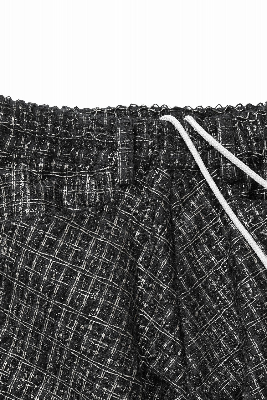 画像をギャラリービューアに読み込む, A.F ARTEFACT TUCK CARGO PANTS / LUXURY TWEED (BLACK x GOLD)