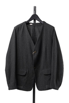 画像をギャラリービューアに読み込む, KLASICA "BELLE-SW" 2B V-CUT WORK JACKET / AMBIENCE ANTIQUE DRAPER (CACAO NIB)