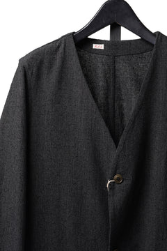 画像をギャラリービューアに読み込む, KLASICA "BELLE-SW" 2B V-CUT WORK JACKET / AMBIENCE ANTIQUE DRAPER (CACAO NIB)