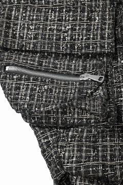 画像をギャラリービューアに読み込む, A.F ARTEFACT TUCK CARGO PANTS / LUXURY TWEED (BLACK x GOLD)