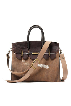 Load image into Gallery viewer, ierib exclusive 2Way Bark Bag 30 / Vintage SAKABUKURO + Waxed Horse Butt (BROWN / EBONY #B)