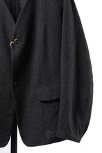 画像をギャラリービューアに読み込む, KLASICA "BELLE-SW" 2B V-CUT WORK JACKET / AMBIENCE ANTIQUE DRAPER (CACAO NIB)