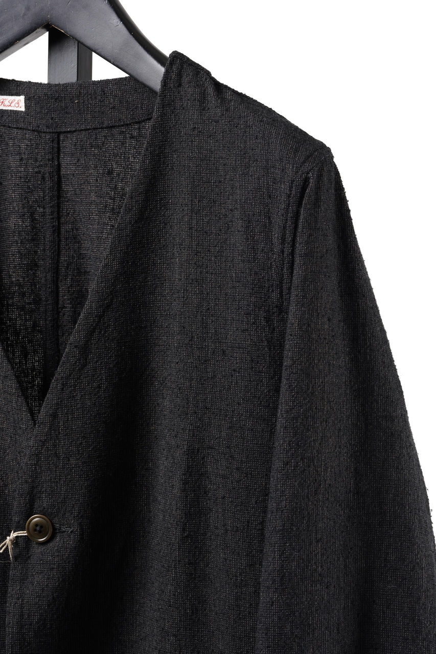 画像をギャラリービューアに読み込む, KLASICA "BELLE-SW" 2B V-CUT WORK JACKET / AMBIENCE ANTIQUE DRAPER (CACAO NIB)