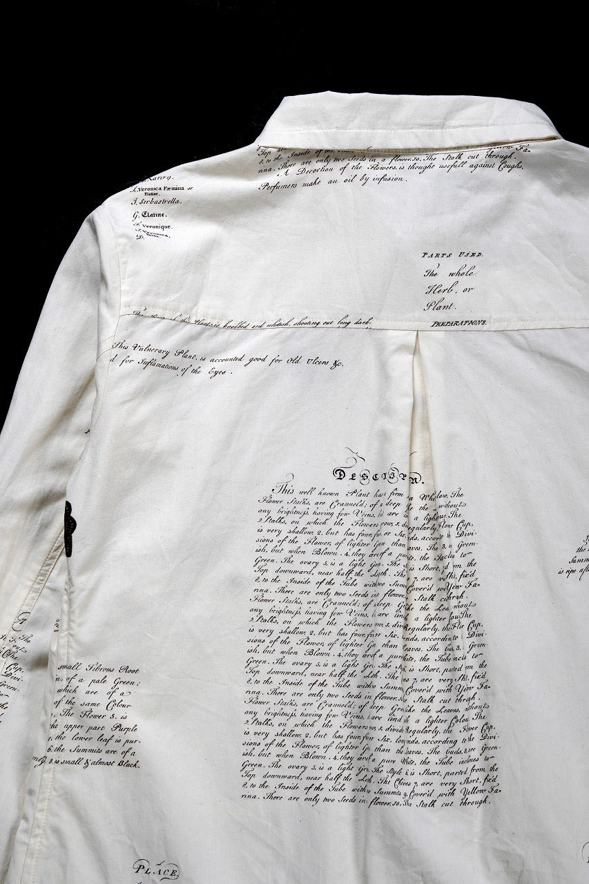 画像をギャラリービューアに読み込む, Aleksandr Manamis HERBARIUM NOTES CLASSIC SHIRT (HERBARIUM NOTES)