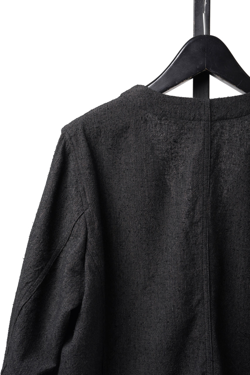画像をギャラリービューアに読み込む, KLASICA "BELLE-SW" 2B V-CUT WORK JACKET / AMBIENCE ANTIQUE DRAPER (CACAO NIB)