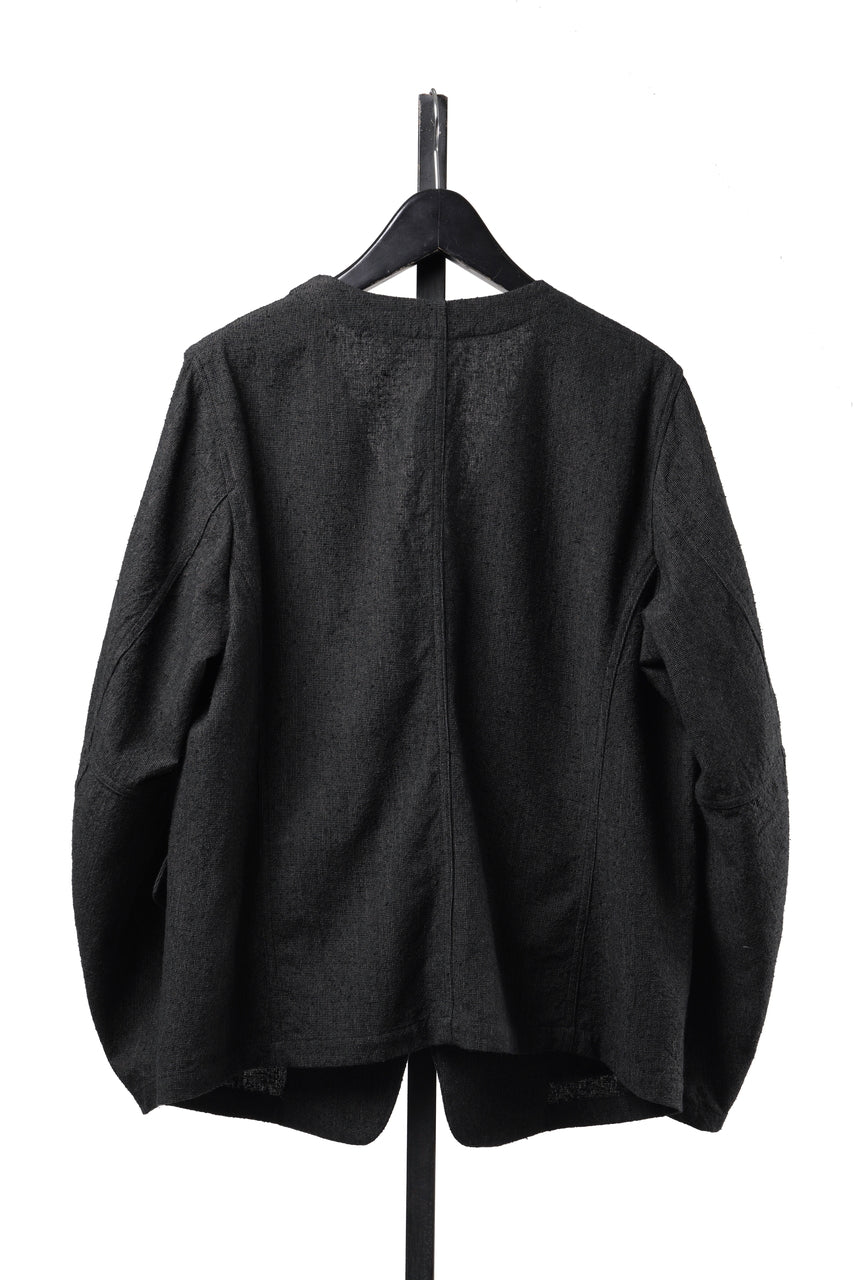 画像をギャラリービューアに読み込む, KLASICA "BELLE-SW" 2B V-CUT WORK JACKET / AMBIENCE ANTIQUE DRAPER (CACAO NIB)
