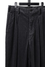 画像をギャラリービューアに読み込む, KLASICA "PACE-CD" WIDE AND TAPERED SILENT TROUSERS / HI-SOFT FINISHED 5-WALE CORDUROY (IRON)