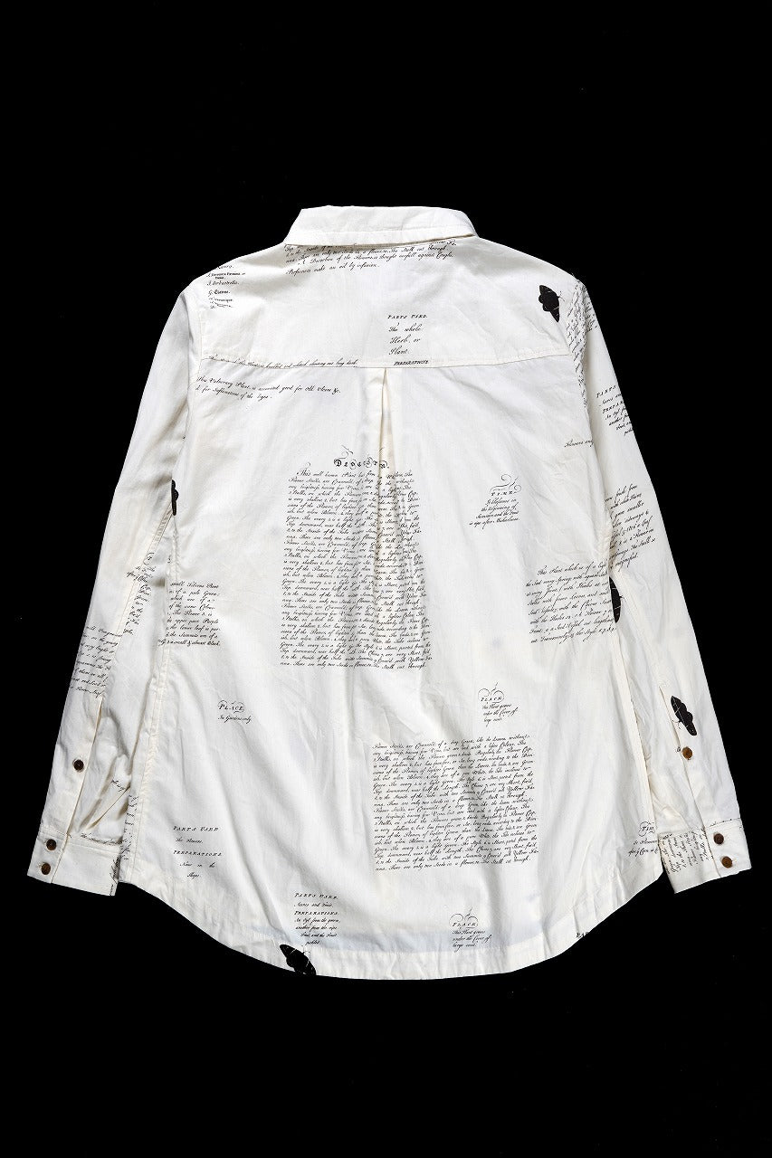 Aleksandr Manamis HERBARIUM NOTES CLASSIC SHIRT (HERBARIUM NOTES)