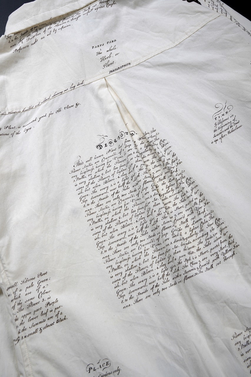 画像をギャラリービューアに読み込む, Aleksandr Manamis HERBARIUM NOTES CLASSIC SHIRT (HERBARIUM NOTES)
