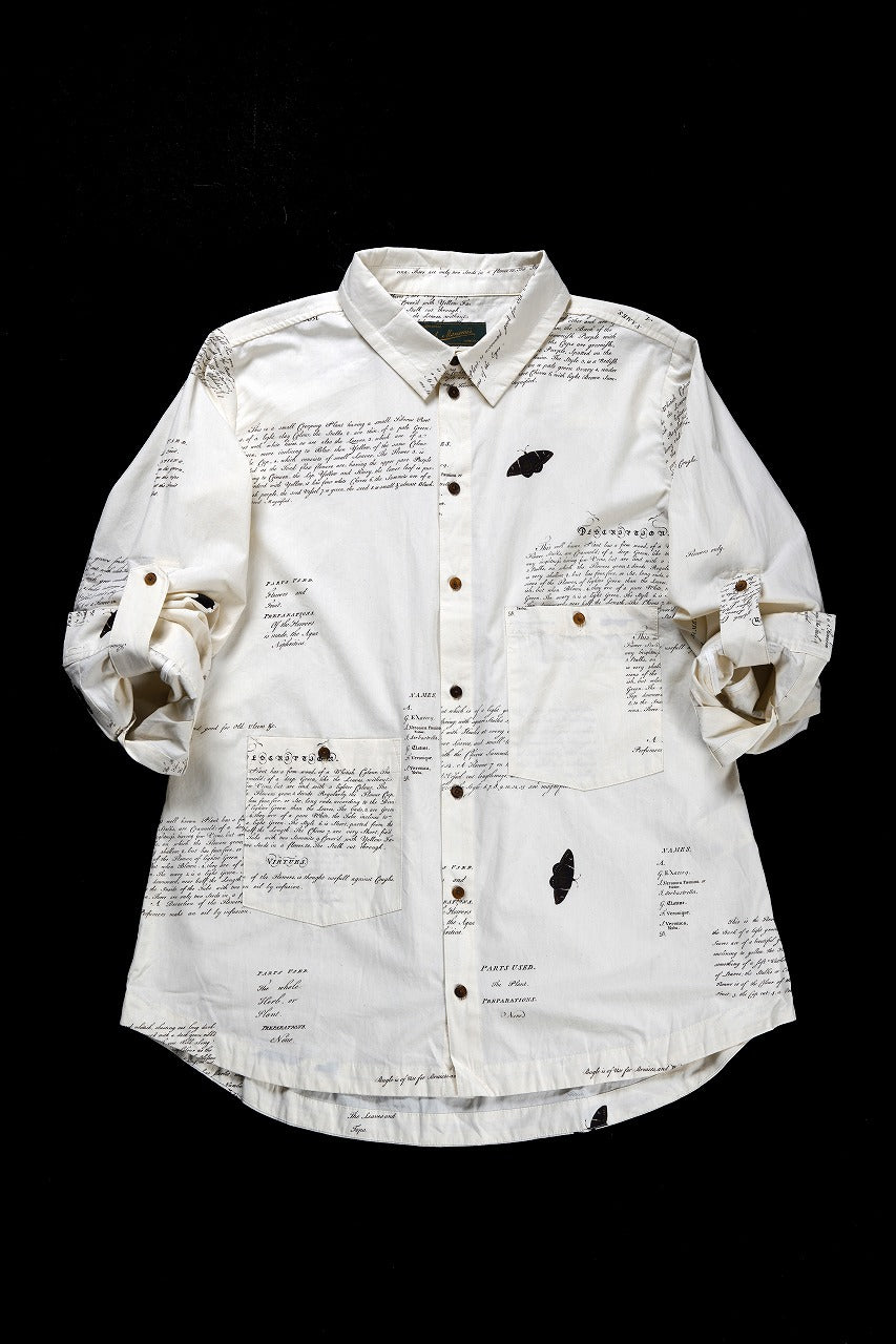 Aleksandr Manamis HERBARIUM NOTES CLASSIC SHIRT (HERBARIUM NOTES)