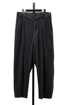 画像をギャラリービューアに読み込む, KLASICA "PACE-CD" WIDE AND TAPERED SILENT TROUSERS / HI-SOFT FINISHED 5-WALE CORDUROY (IRON)