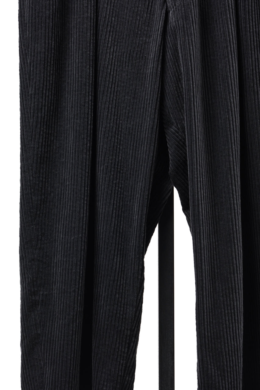 画像をギャラリービューアに読み込む, KLASICA "PACE-CD" WIDE AND TAPERED SILENT TROUSERS / HI-SOFT FINISHED 5-WALE CORDUROY (IRON)