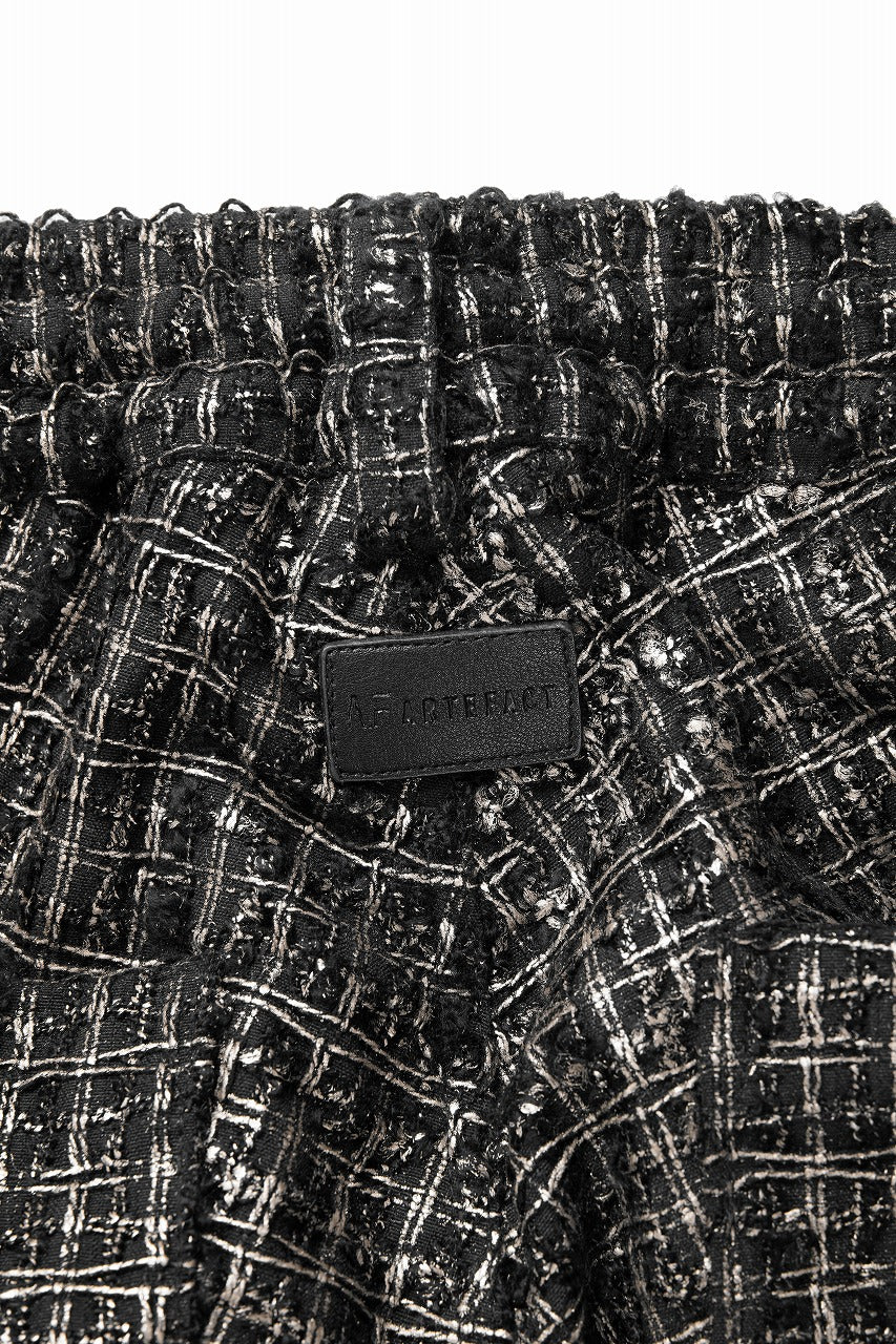画像をギャラリービューアに読み込む, A.F ARTEFACT TUCK CARGO PANTS / LUXURY TWEED (BLACK x GOLD)