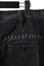 画像をギャラリービューアに読み込む, KLASICA "PACE-CD" WIDE AND TAPERED SILENT TROUSERS / HI-SOFT FINISHED 5-WALE CORDUROY (IRON)