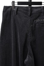 画像をギャラリービューアに読み込む, KLASICA "PACE-CD" WIDE AND TAPERED SILENT TROUSERS / HI-SOFT FINISHED 5-WALE CORDUROY (IRON)