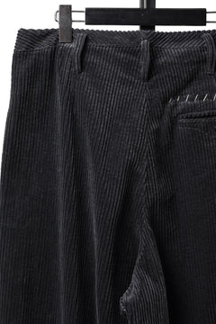 画像をギャラリービューアに読み込む, KLASICA "PACE-CD" WIDE AND TAPERED SILENT TROUSERS / HI-SOFT FINISHED 5-WALE CORDUROY (IRON)