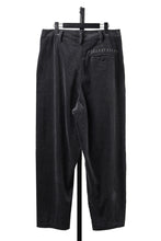 画像をギャラリービューアに読み込む, KLASICA "PACE-CD" WIDE AND TAPERED SILENT TROUSERS / HI-SOFT FINISHED 5-WALE CORDUROY (IRON)