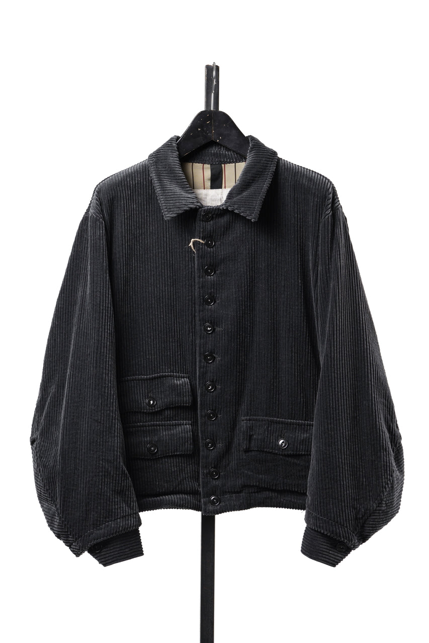 画像をギャラリービューアに読み込む, KLASICA "IRWELL-CD" WIDE ARM VOLUME BLOUSON / HI-SOFT FINISHED 5-WALE CORDUROY (IRON)