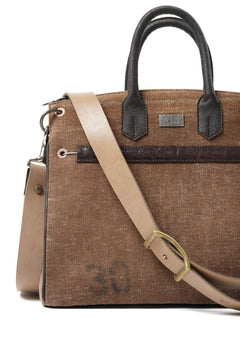 Load image into Gallery viewer, ierib exclusive 2Way Bark Bag 30 / Vintage SAKABUKURO + Waxed Horse Butt (BROWN / EBONY #B)