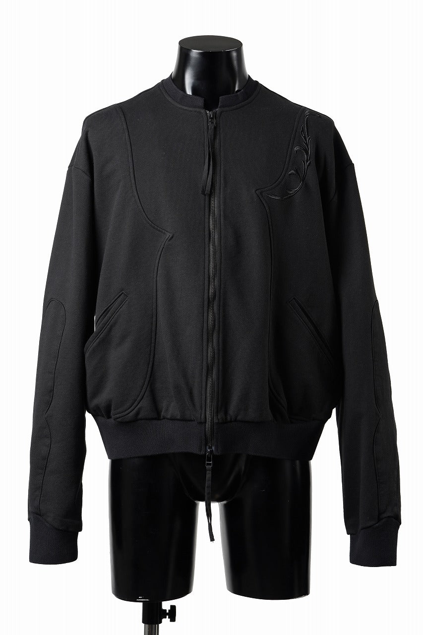 画像をギャラリービューアに読み込む, Professor.E EMBROIDERED ZIPPER JACKET (BLACK)