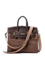 Load image into Gallery viewer, ierib exclusive 2Way Bark Bag 30 / Vintage SAKABUKURO + Waxed Horse Butt (BROWN / EBONY #A)