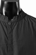 画像をギャラリービューアに読み込む, thom/krom STAND COLLAR SHIRT / ORGANIC COTTON (BLACK)