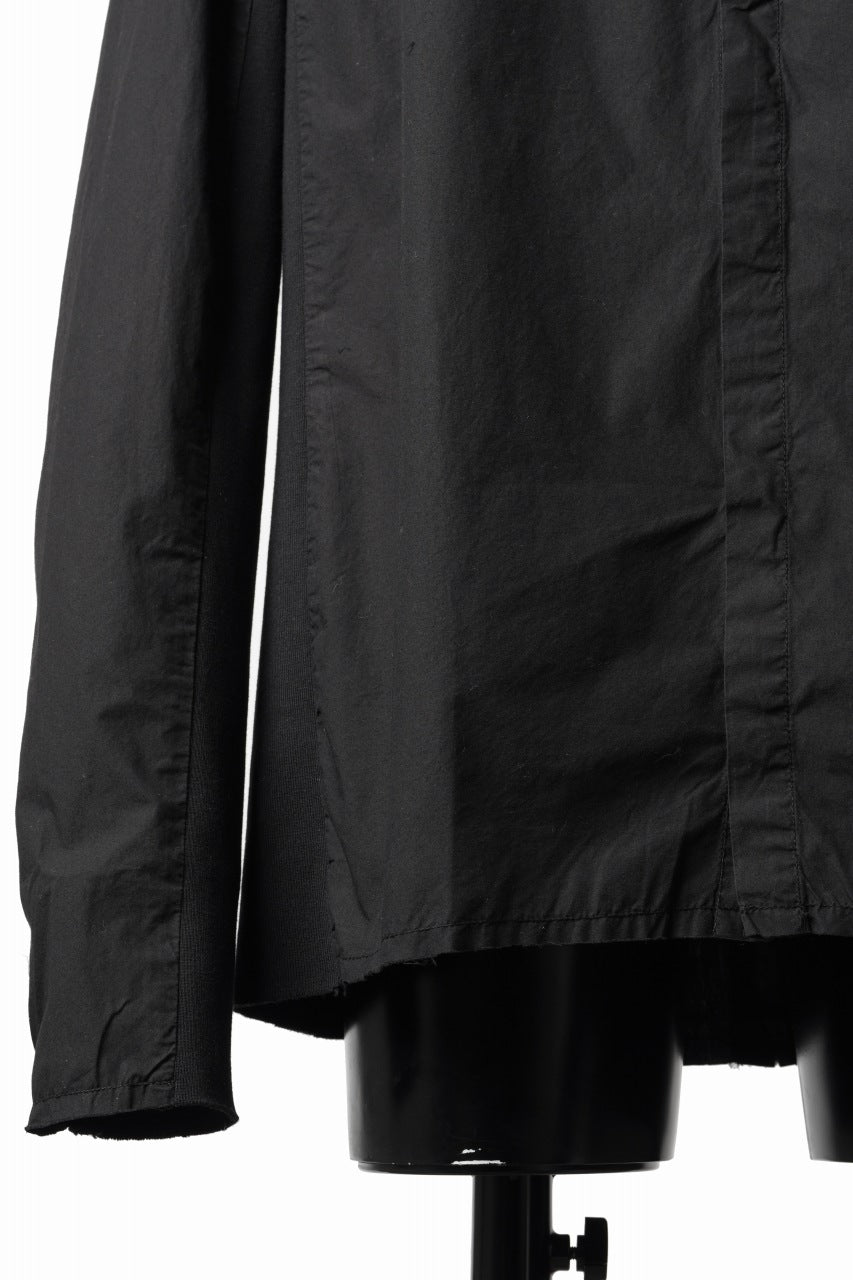 画像をギャラリービューアに読み込む, thom/krom STAND COLLAR SHIRT / ORGANIC COTTON (BLACK)