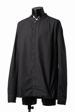画像をギャラリービューアに読み込む, thom/krom STAND COLLAR SHIRT / ORGANIC COTTON (BLACK)