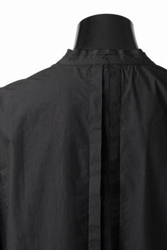 画像をギャラリービューアに読み込む, thom/krom STAND COLLAR SHIRT / ORGANIC COTTON (BLACK)
