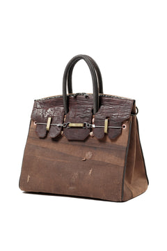 Load image into Gallery viewer, ierib exclusive 2Way Bark Bag 30 / Vintage SAKABUKURO + Waxed Horse Butt (BROWN / EBONY #A)