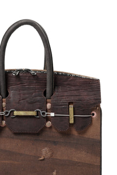 Load image into Gallery viewer, ierib exclusive 2Way Bark Bag 30 / Vintage SAKABUKURO + Waxed Horse Butt (BROWN / EBONY #A)