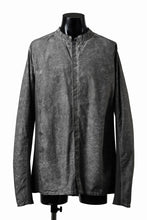 画像をギャラリービューアに読み込む, thom/krom STAND COLLAR SHIRT / DYED ORGANIC COTTON (VEGETAL BLACK)