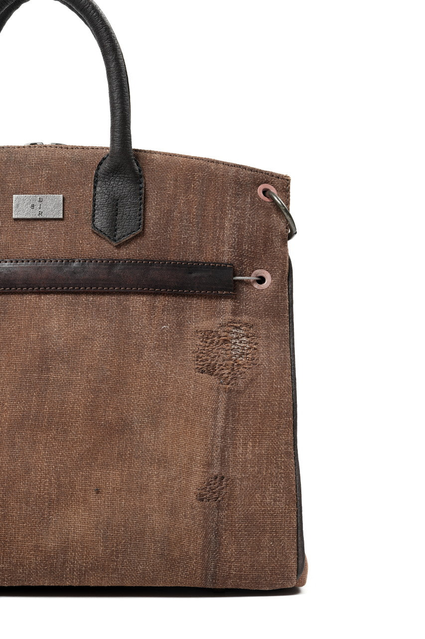 Load image into Gallery viewer, ierib exclusive 2Way Bark Bag 30 / Vintage SAKABUKURO + Waxed Horse Butt (BROWN / EBONY #A)