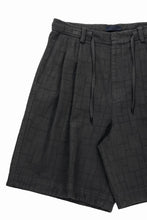 画像をギャラリービューアに読み込む, Juun.J [COMFORT] Square Jacquard Waist String Shorts (Black)