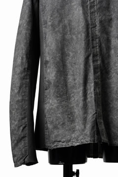 画像をギャラリービューアに読み込む, thom/krom STAND COLLAR SHIRT / DYED ORGANIC COTTON (VEGETAL BLACK)