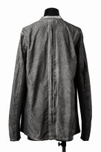 画像をギャラリービューアに読み込む, thom/krom STAND COLLAR SHIRT / DYED ORGANIC COTTON (VEGETAL BLACK)