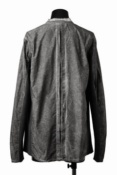 画像をギャラリービューアに読み込む, thom/krom STAND COLLAR SHIRT / DYED ORGANIC COTTON (VEGETAL BLACK)