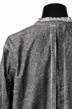 画像をギャラリービューアに読み込む, thom/krom STAND COLLAR SHIRT / DYED ORGANIC COTTON (VEGETAL BLACK)