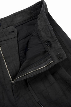 画像をギャラリービューアに読み込む, Juun.J [COMFORT] Square Jacquard Waist String Shorts (Black)